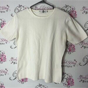 Rino rossi exclusive White Short Sleeve Top knit